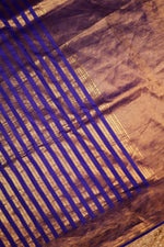 Handwoven Purple Banarasi Katan Silk Saree