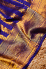 Handwoven Purple Banarasi Katan Silk Saree