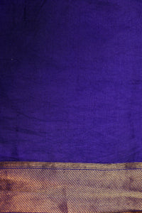 Handwoven Purple Banarasi Katan Silk Saree