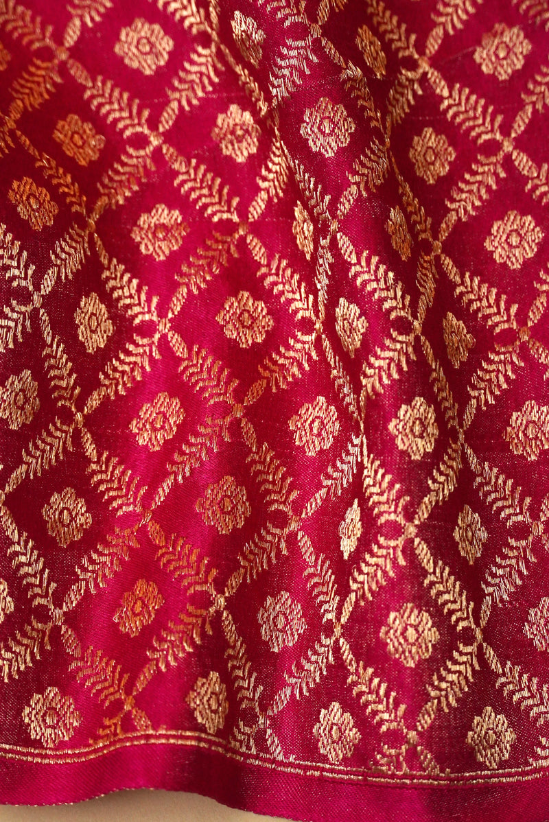 Nandi | Handwoven Blue Banarasi Katan  Soft Silk Saree