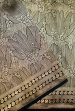 Handwoven Black Banarasi Katan Silk Saree