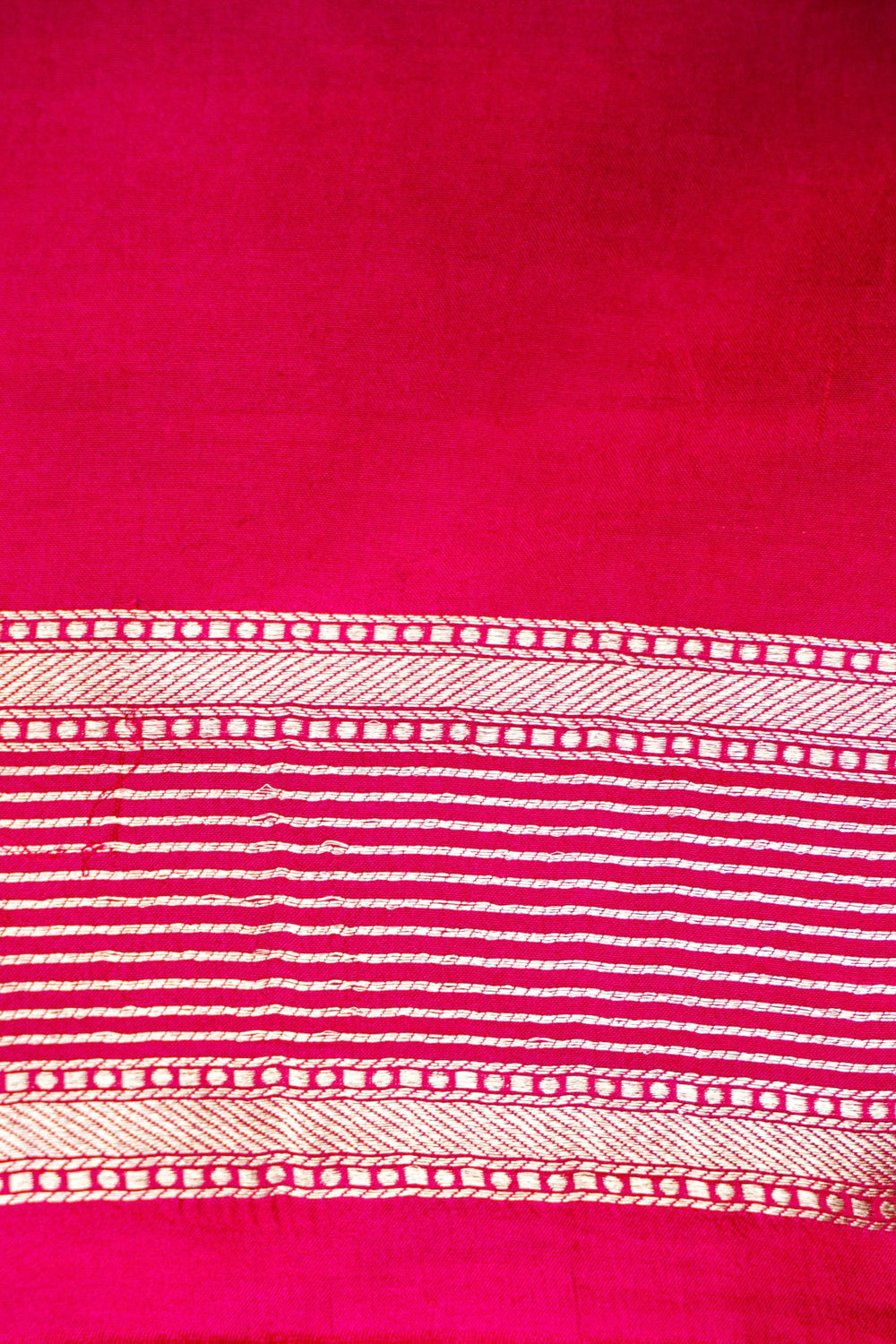 Handwoven Rani Pink Banarasi Katan Silk Saree