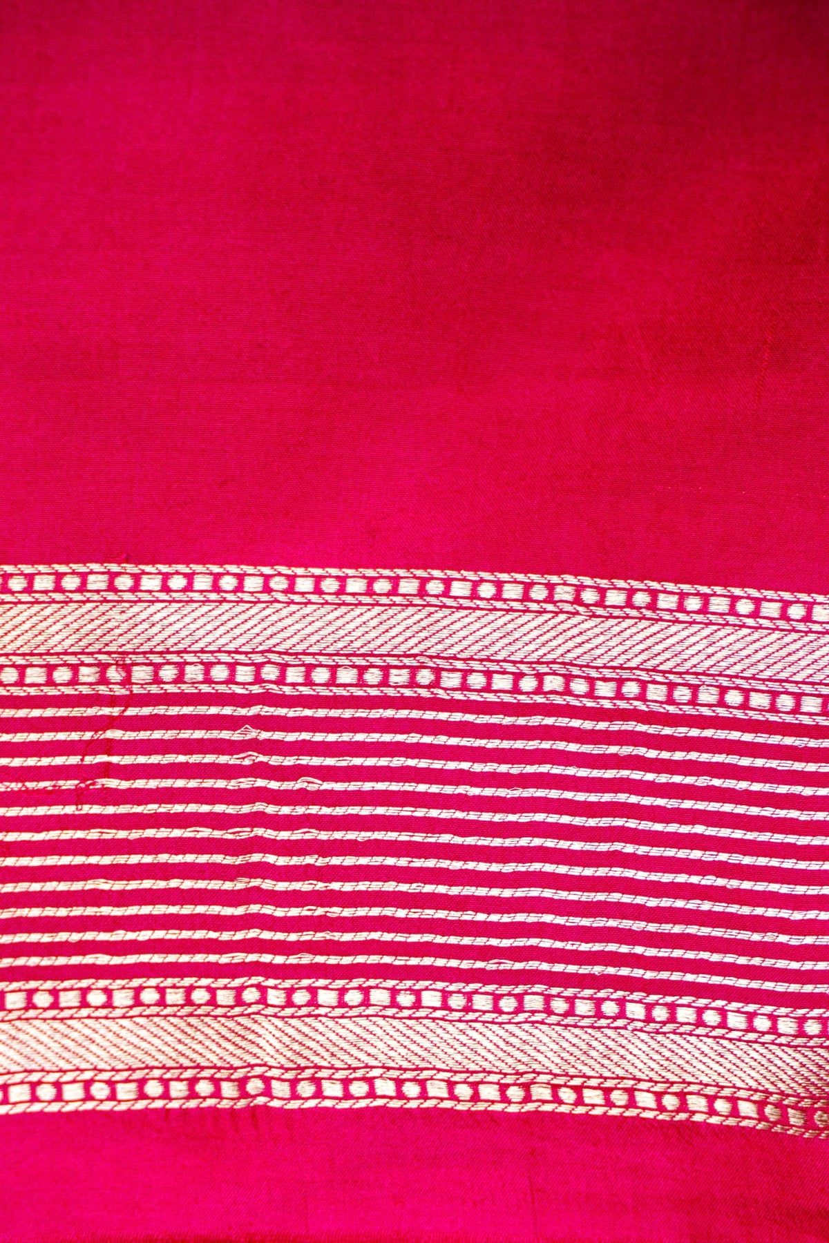 Handwoven Rani Pink Banarasi Katan Silk Saree