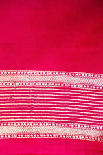 Handwoven Rani Pink Banarasi Katan Silk Saree
