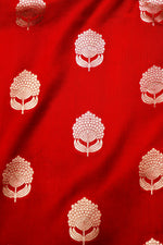 Handwoven Red Banarasi Katan Silk Saree
