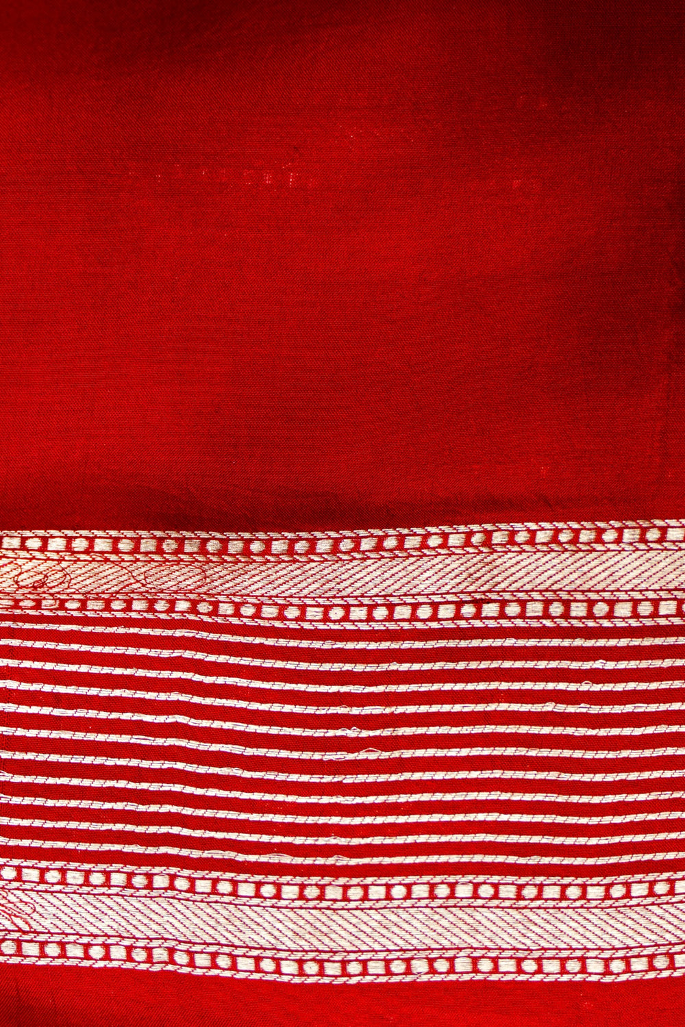 Handwoven Red Banarasi Katan Silk Saree