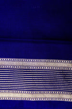 Handwoven Dark Blue Banarasi Katan Silk Saree