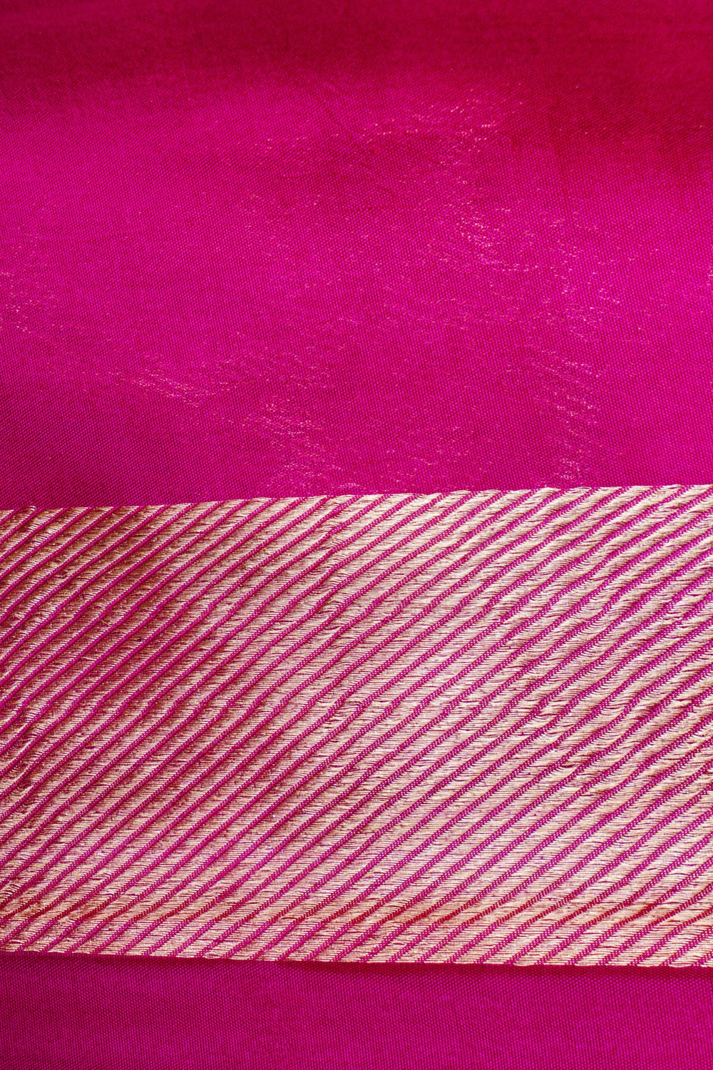 Handwoven Rani Pink Banarasi Katan Silk Saree