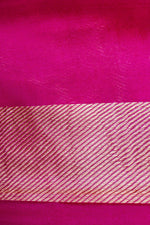 Handwoven Rani Pink Banarasi Katan Silk Saree
