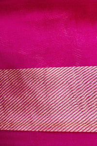 Handwoven Rani Pink Banarasi Katan Silk Saree