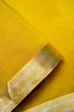 Handwoven Yellow Banarasi Katan Silk Saree