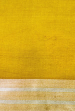 Handwoven Yellow Banarasi Katan Silk Saree