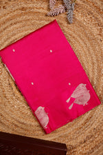 Handwoven Pink Banarasi Katan Soft Silk Saree