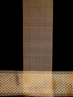 Handwoven Black & Grey Banarasi Katan Silk Saree