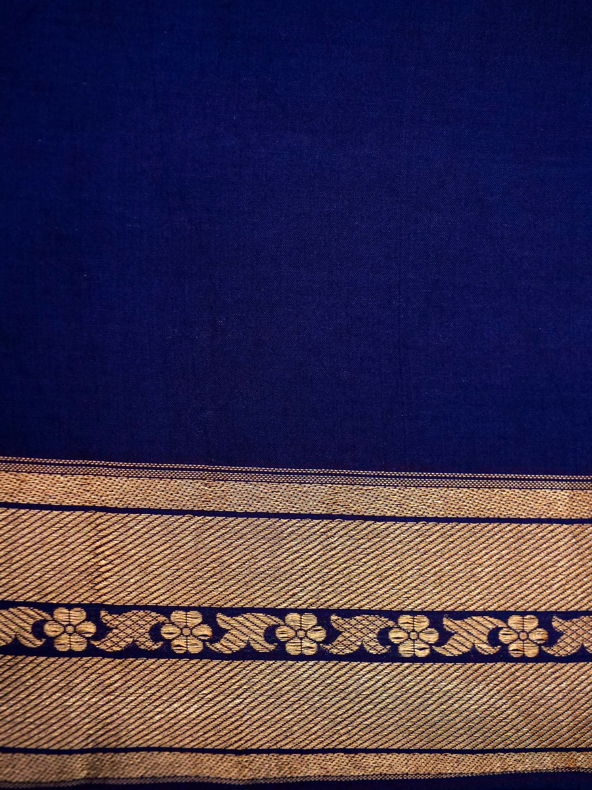 Handwoven Blue Banarasi Katan Soft Silk Saree