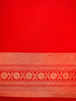 Handwoven Red Banarasi Katan Soft Silk Saree