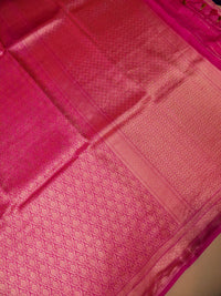 Handwoven Pink Banarasi Katan Soft Silk Saree