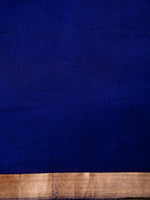 Handwoven Blue Banarasi Katan Soft Silk Saree