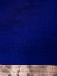 Handwoven Blue Banarasi Katan Soft Silk Saree