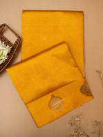 Handwoven Yellow Banarasi Katan Soft Silk Saree