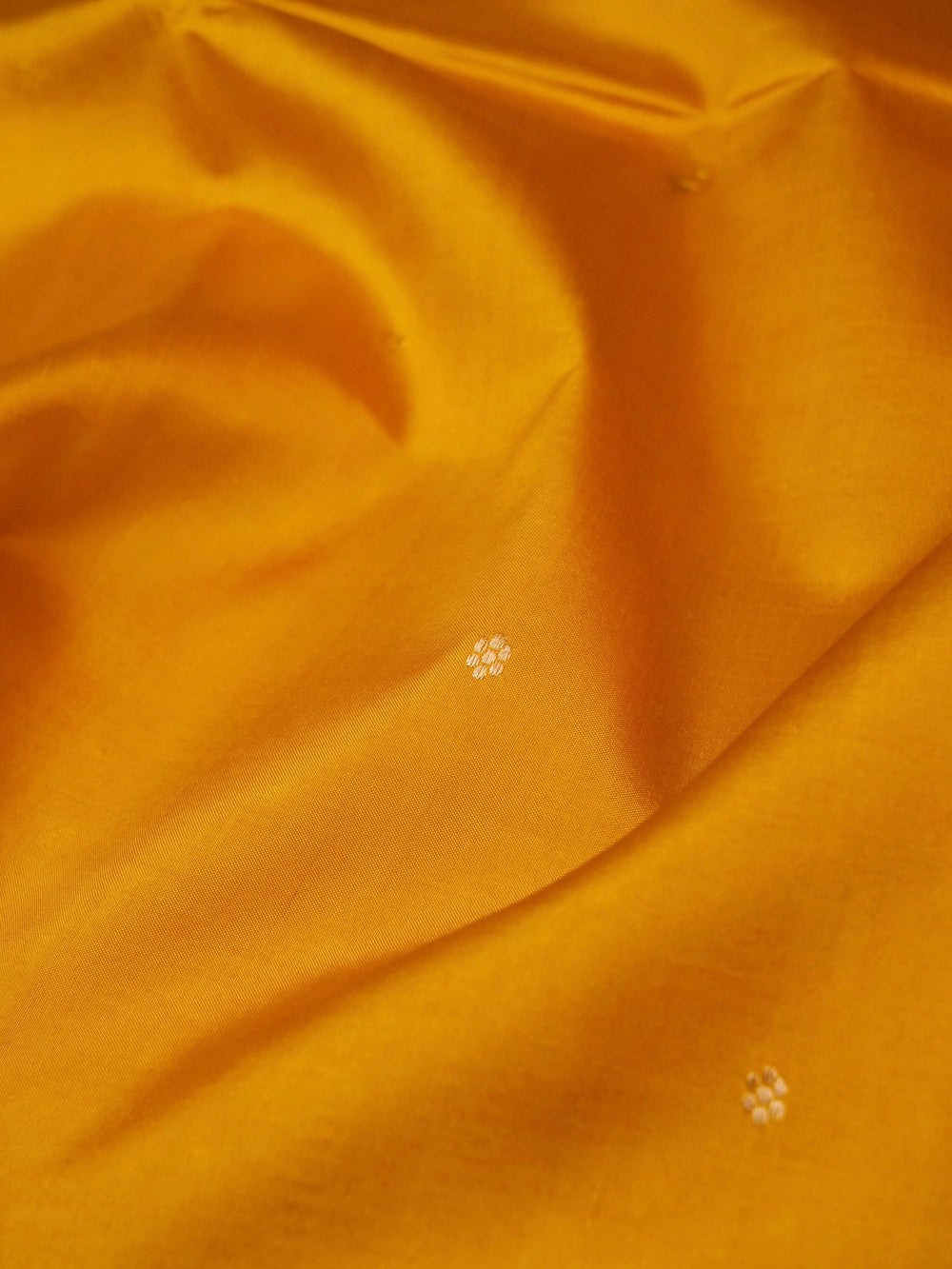 Handwoven Yellow Banarasi Katan Soft Silk Saree