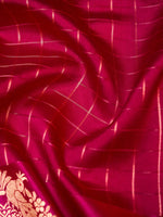 Handwoven Pink Banarasi Katan Soft Silk Saree