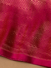 Handwoven Purple Banarasi Motif Katan Soft Silk Saree