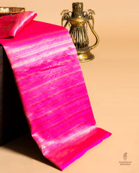 Handwoven Pink Banarasi Katan Silk Saree