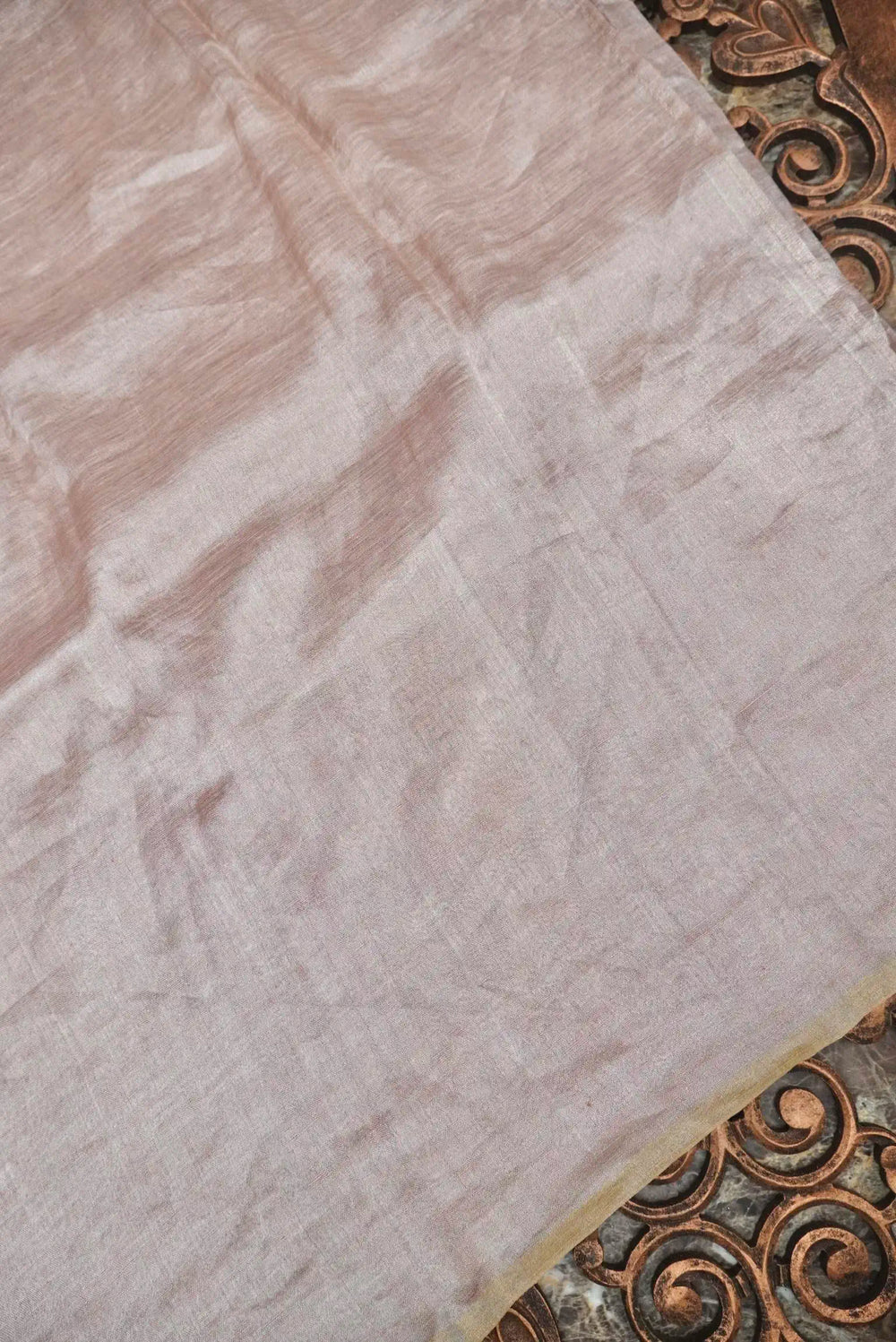 Handwoven Pink Banarasi Tissue Silk Saree