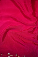 Designer Pink Crepe Silk Saree