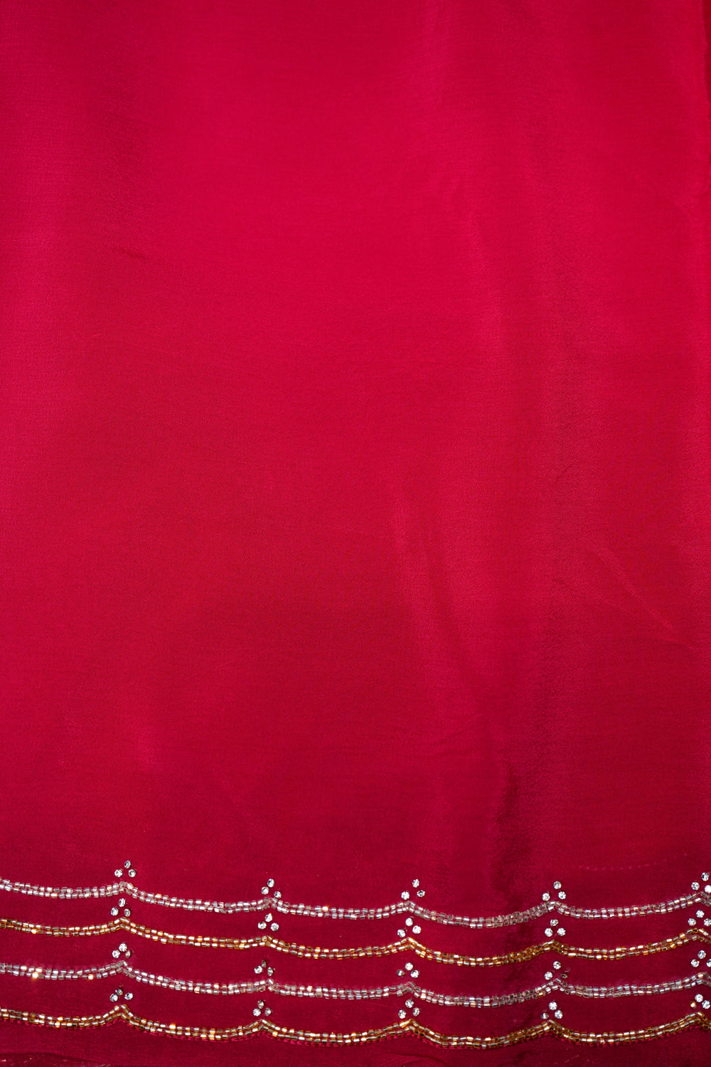 Designer Pink Crepe Silk Saree