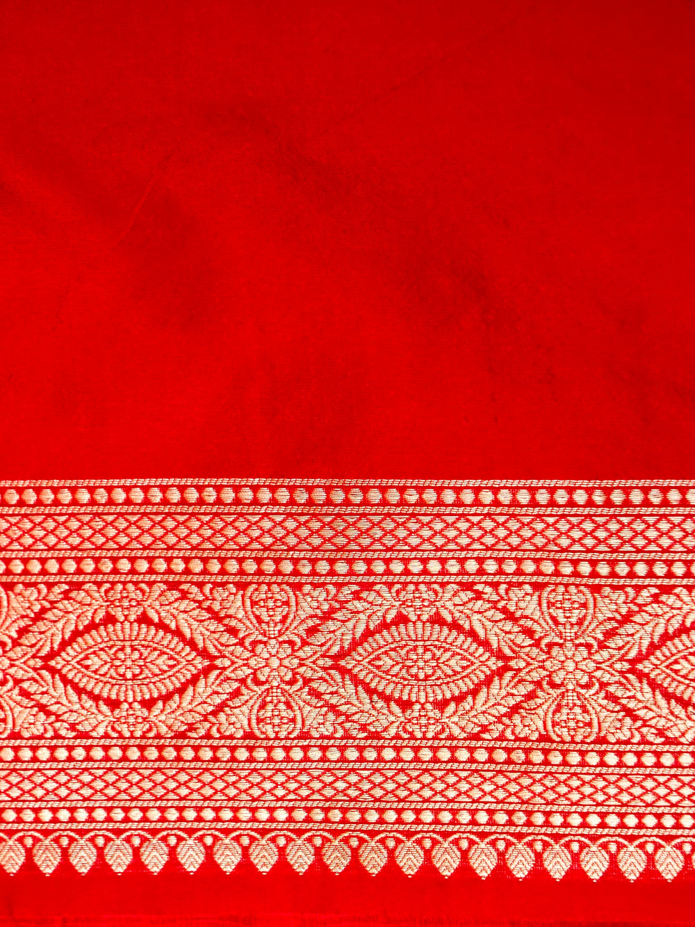 Handwoven Red Banarasi Katan Silk Saree