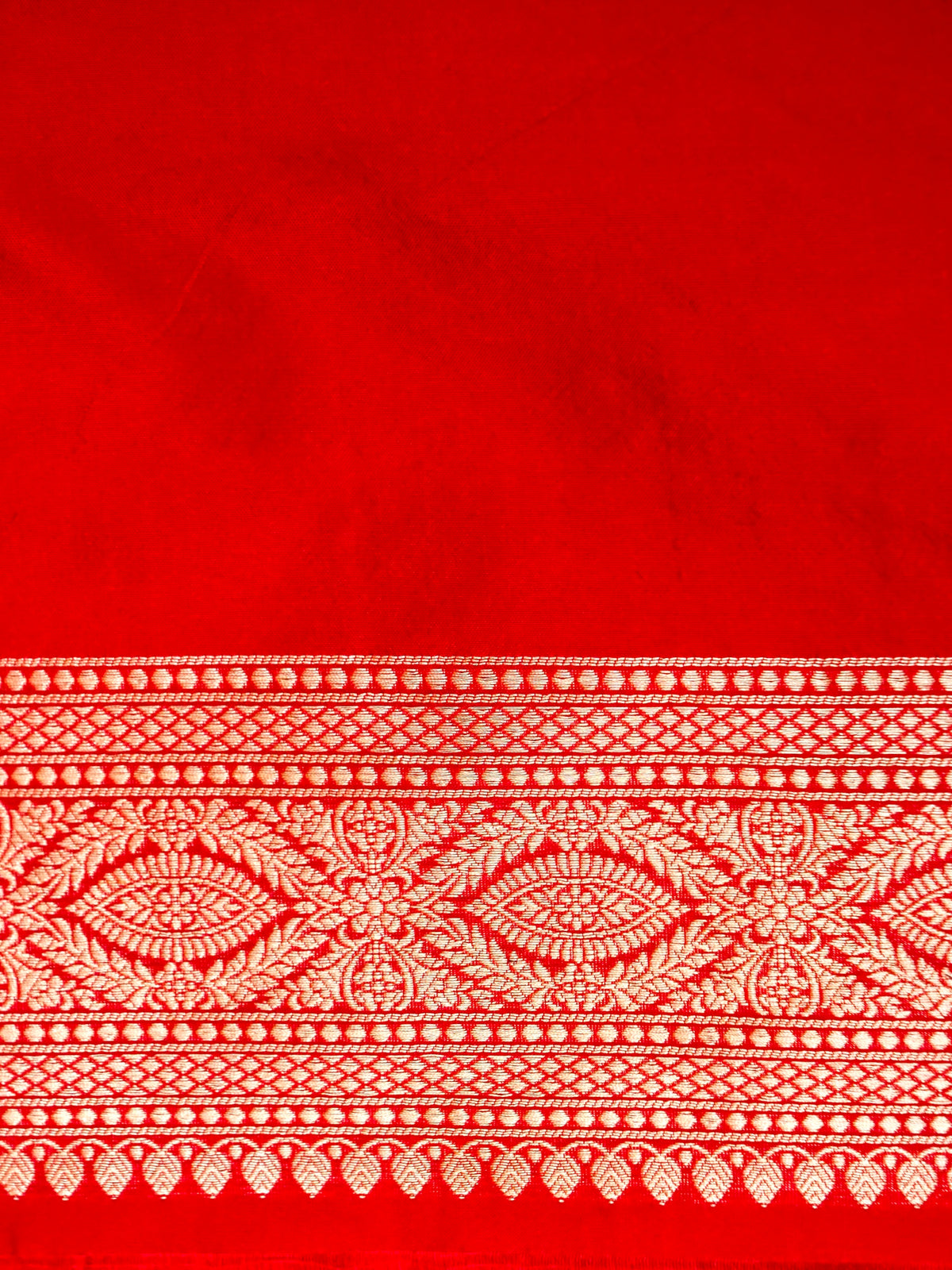 Handwoven Red Banarasi Katan Silk Saree