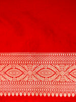 Handwoven Red Banarasi Katan Silk Saree