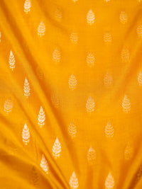 Handwoven Mustard Yellow Banarasi Katan Silk Saree