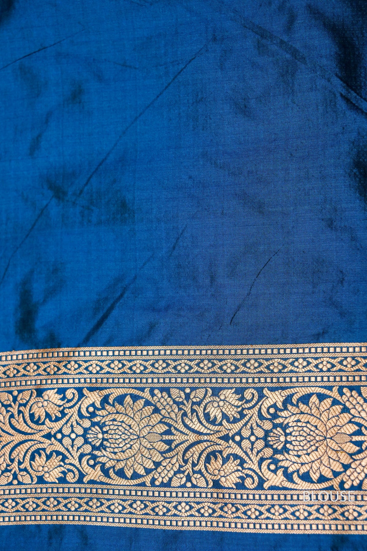 Handwoven Banarsi Royal Blue Katan Silk Saree