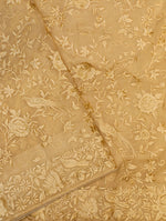 Designer Pastel Yellow Organza Silk Saree