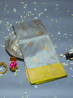 Handwoven Laurel Green Banarasi Katan Silk Saree