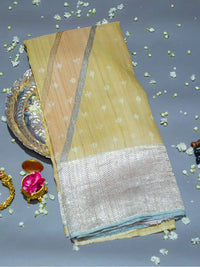 Handwoven Rangkat Banarasi Moonga Silk Saree
