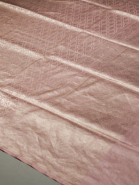 Handwoven Banarasi Dusty Pink Katan Silk Saree