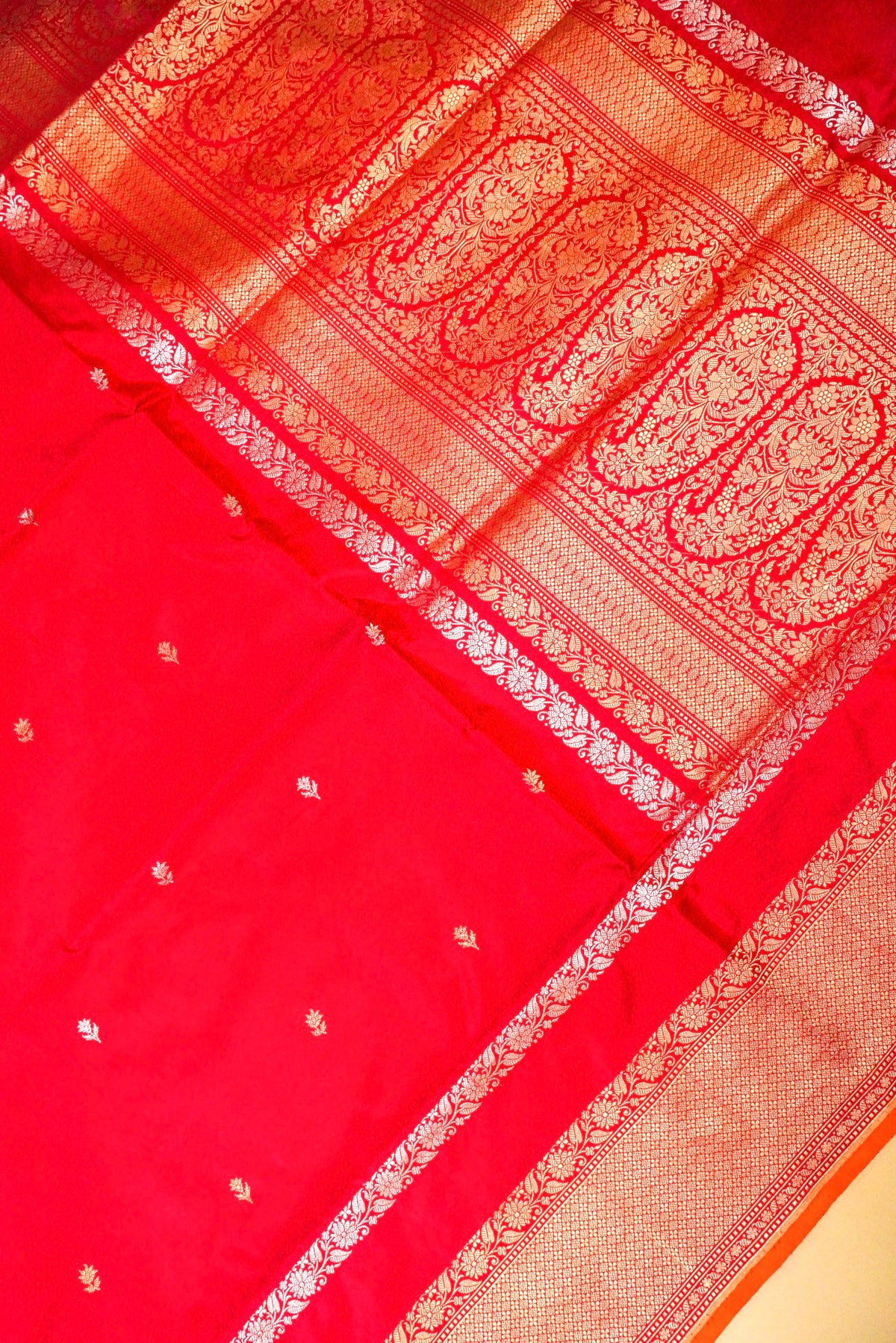 Handwoven Pink Banarasi Katan Silk Saree