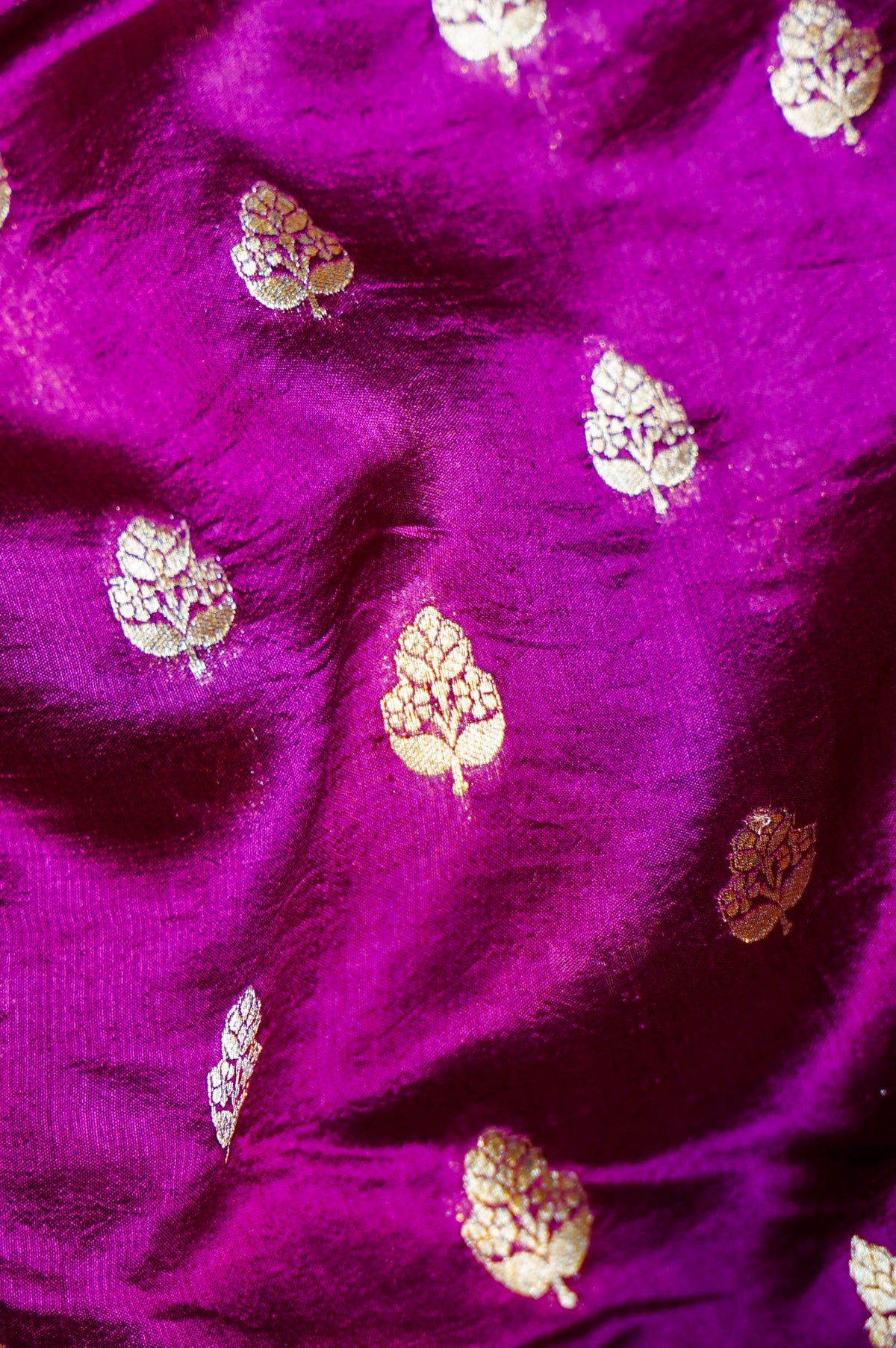 Designer Purple Katan Silk Saree