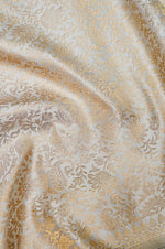 Handwoven Off White Banarasi Mashru Silk Saree