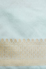 Handwoven Off White Banarasi Mashru Silk Saree