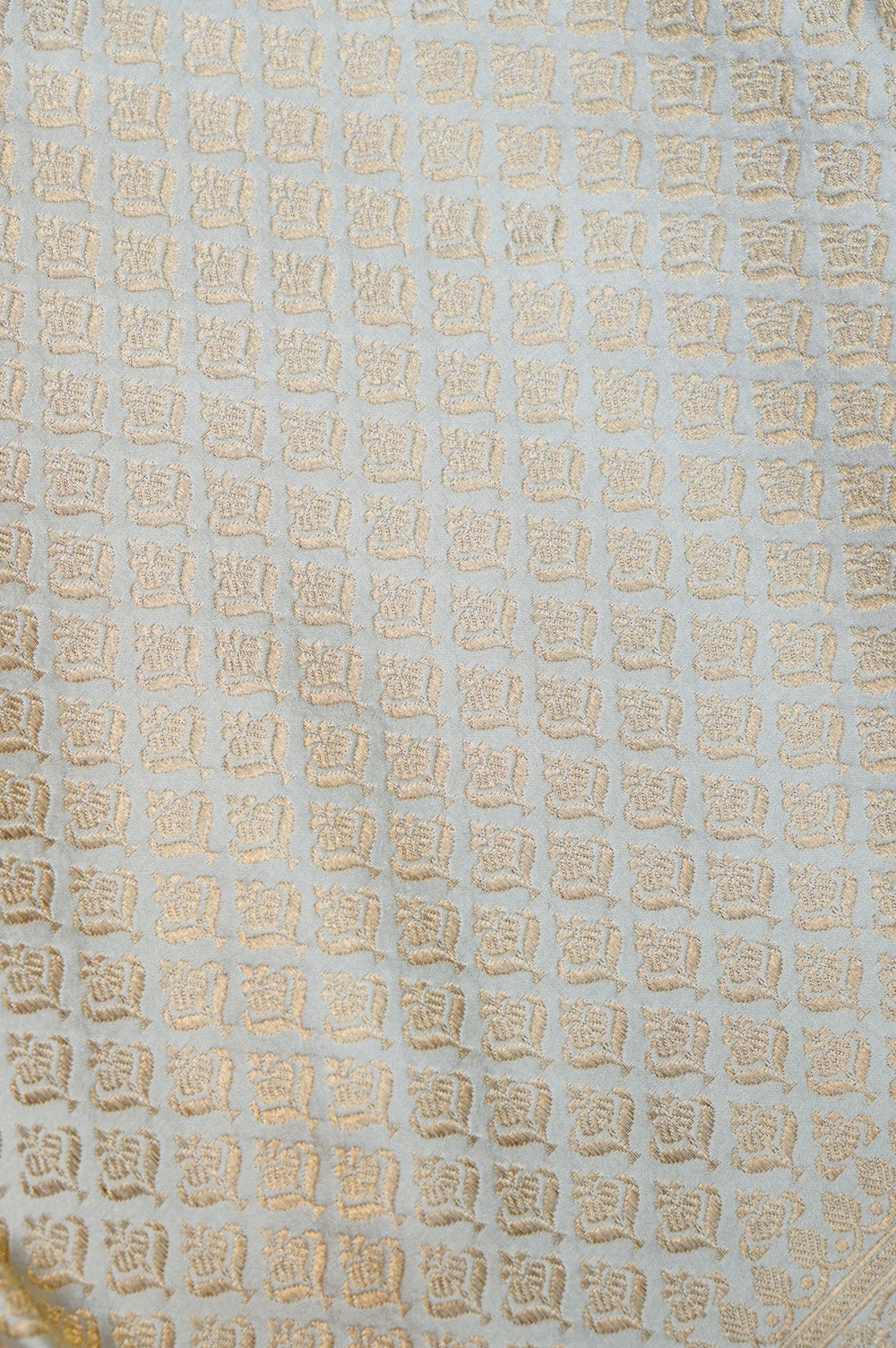 Handwoven Off White Banarasi Mashru Silk Saree