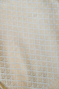 Handwoven Off White Banarasi Mashru Silk Saree