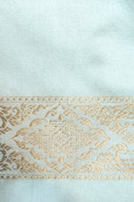 Handwoven Off White Banarasi Mashru Silk Saree