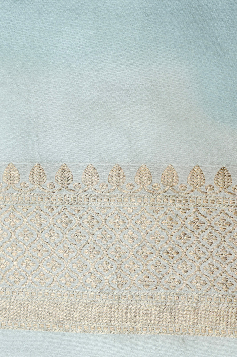 Handwoven Off White Banarasi Mashru Silk Saree