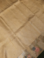 Designer Golden Katan Silk Saree