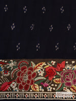 Designer Navy Blue Katan Silk Saree